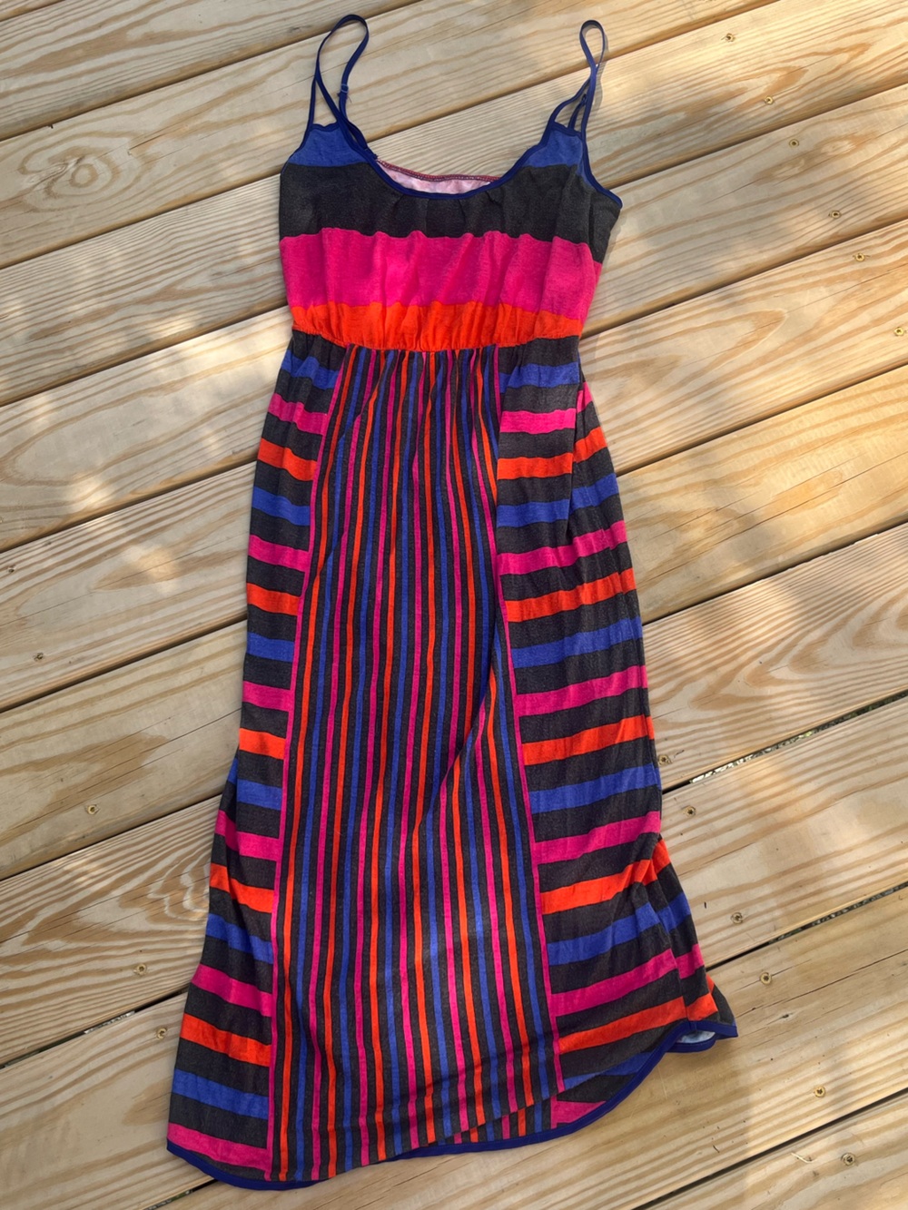 Colorful striped dress